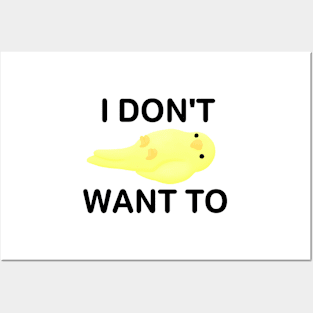 I don't want to bird Posters and Art